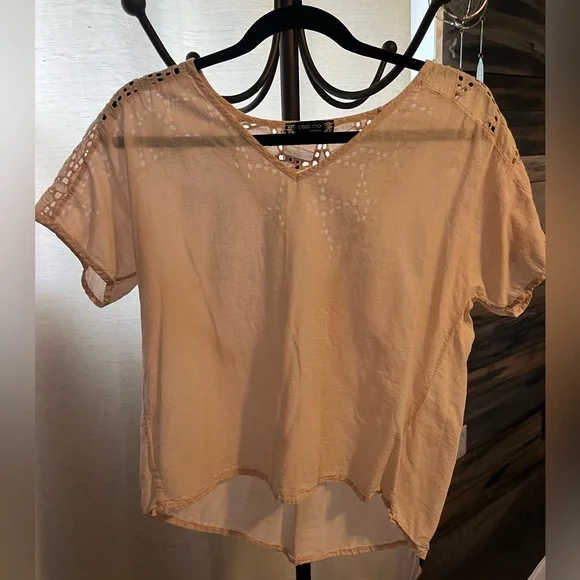 Pastel Pink Floral Detail Top - Made in Italy - Picture 7 of 7